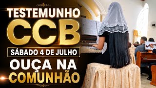 testemunho ccb ouça na comunhão #ccb #testemunhos 