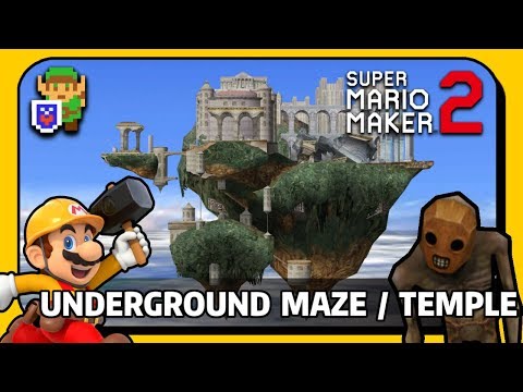Underground Maze \ Temple with Link (Melee) - Super Mario Maker 2 Levels