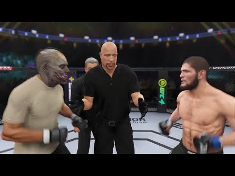 Khabib Nurmagomedov vs Evil Zombie UFC 4 Fight
