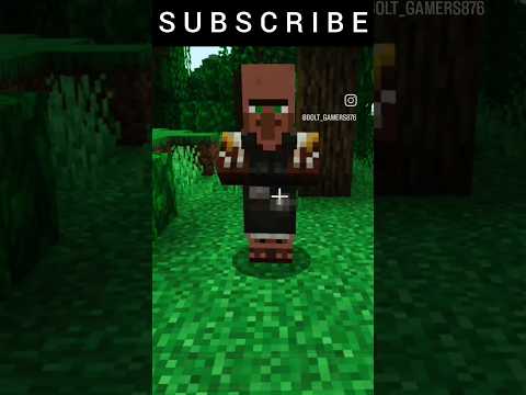 UNBELIEVABLE: Mysterious Villager in Jungle Biome! 😱 #youtubeshorts
