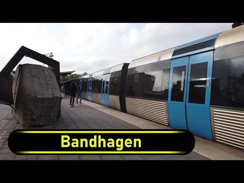 Metro | Tunnelbana Station Bandhagen - Stockholm 🇸🇪 - Walkthrough 🚶