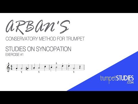 Arban's Trumpet Method, Studies on Syncopation, Ex 01