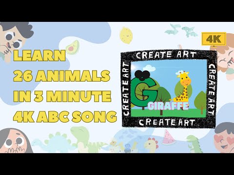 Learn 26 Animals in 3 minute | The Funniest Alphabet Phonic Song | Learning Songs and Nursery Rhymes