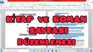 Kitap Roman Tez Sayfası Düzenlemesi Mizanpaj #6 Tez Matbaa Öncesi Sayfa Numarası
