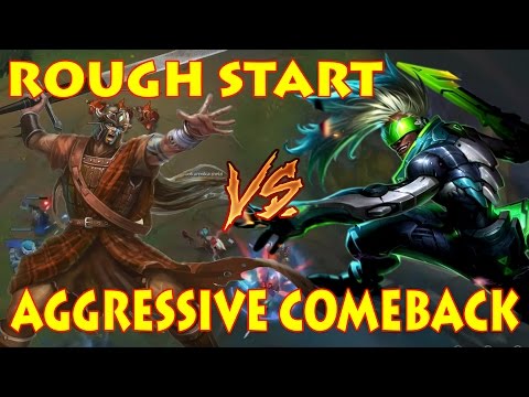 TRYNDAMERE VS EKKO TOP: DIAMOND SOLOQ - LEARNING THE "MANHANDLE" PLAYSTYLE [Patch 7.10]