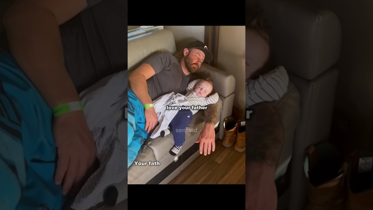 Emotional moments of father's love