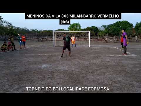 MENINOS DA VILA (4)3x3(3) MILAN-BARRO VERMELHO, PÊNALTIS, TORNEIO DO BOI LOCALIDADE FORMOSA 2022