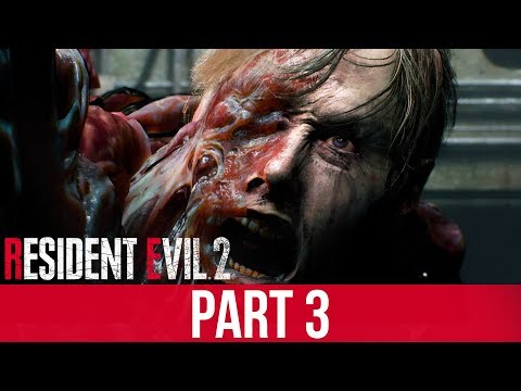 RESIDENT EVIL 2 REMAKE Gameplay Walkthrough Part 3 - FIRST BOSS (William Birkin)