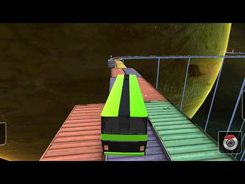 Impossible Bus Stunt Driving Android Gameplay | 99.9% Impossible Bus Game