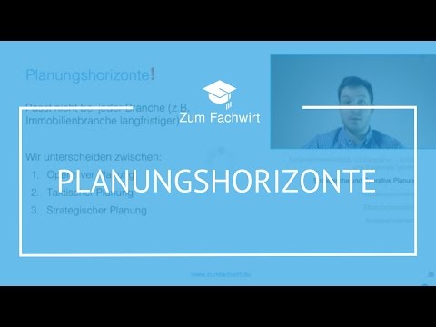 Strategic, tactical & operational planning; planning horizons; Certified Business Specialist (IHK)