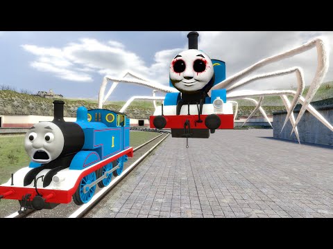 Building a Thomas Train Chased By New Cursed Thomas The Train and Friends in Garry's Mod