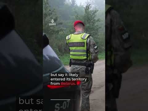 NATO downs drone over Lithuania, ‘probably’ launched by Russia | AJ #shorts