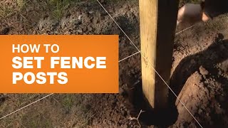 How to Install Fence Posts Step-by-step | The Home Depot Canada