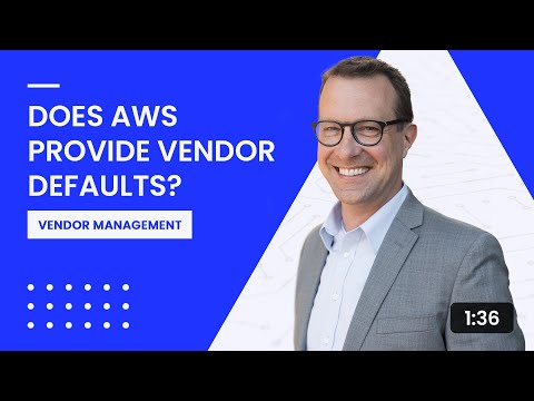 Does AWS Provide Vendor Defaults?