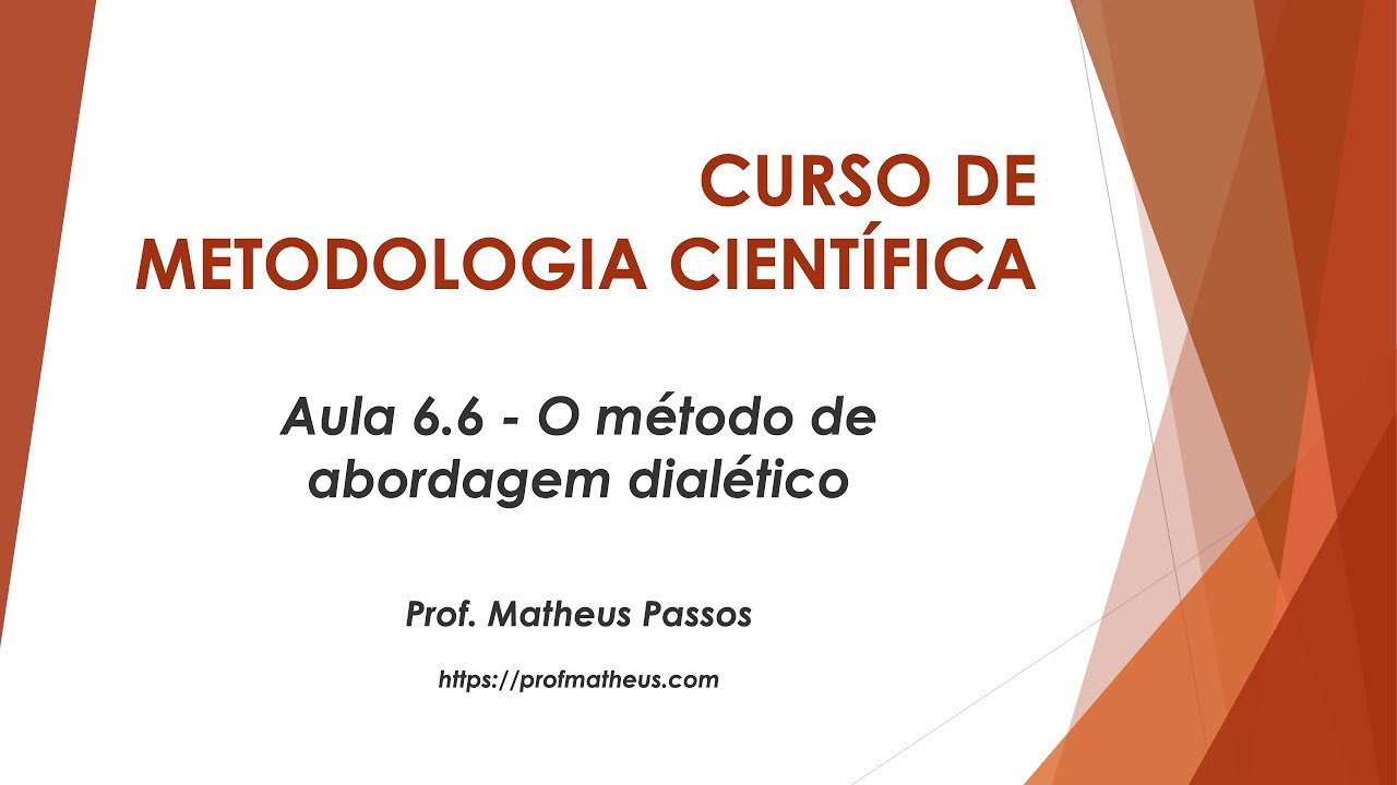 Aula 6.6 - O método de abordagem dialético