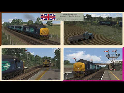 Cab ride in a DRS Class 37 on the Wherry Lines! ~ Train Simulator 2022