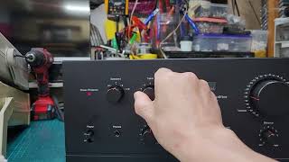 출고전테스트 산수이 인티앰프 AU-D607 입니다