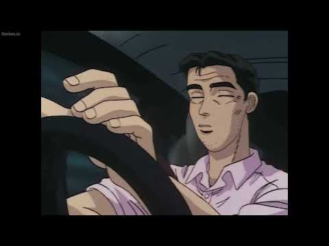 Initial D First Stage - No Hand Drift Scene (English Dub)