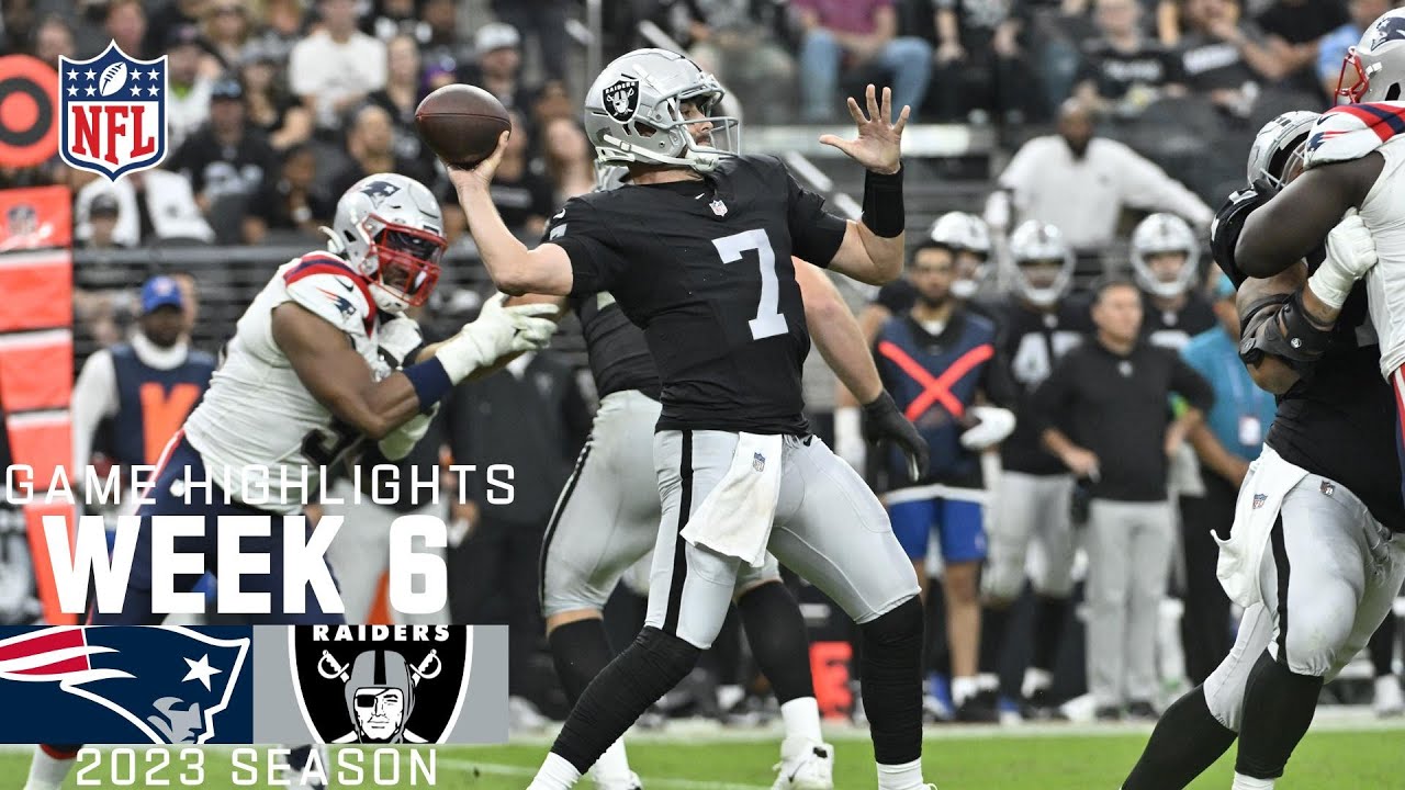 New England Patriots vs. Las Vegas Raiders | 2023 Week 6 Game Highlights