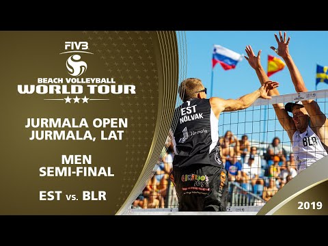 Men's Semi-Final: EST vs. BLR | 3* Jurmala (LAT) - 2019 FIVB Beach Volleyball World Tour