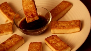 Pan-Fried Tofu With Dipping Sauce