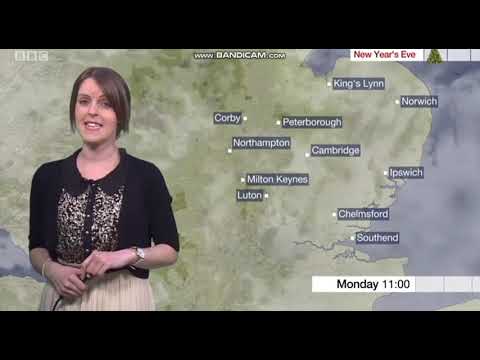 Alex Osbourne BBC Look East weather December 31st 2018 - 60 fps