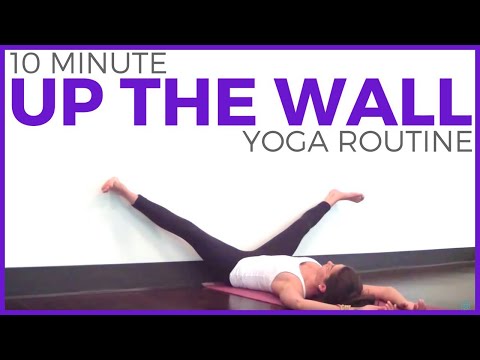 10 minute UP THE WALL Restorative Yoga | SarahBethYoga