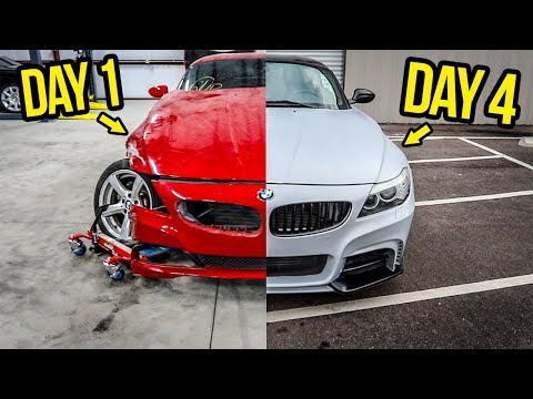 Thumbnail for Rebuilding (And Modifying) A DESTROYED BMW Sports Car In 4 Days by BMW, Sports car, Car