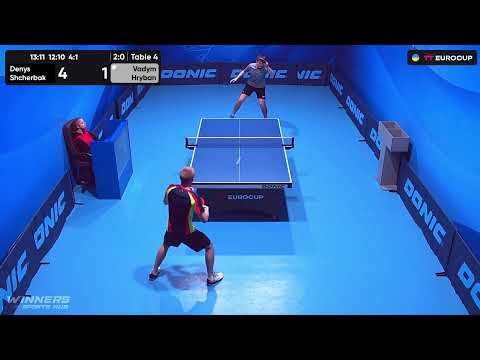 12:25 Denys Shcherbak - Vadym Hryban 23.09.2023 TT Euro.Cup Ukraine Star. TABLE 4