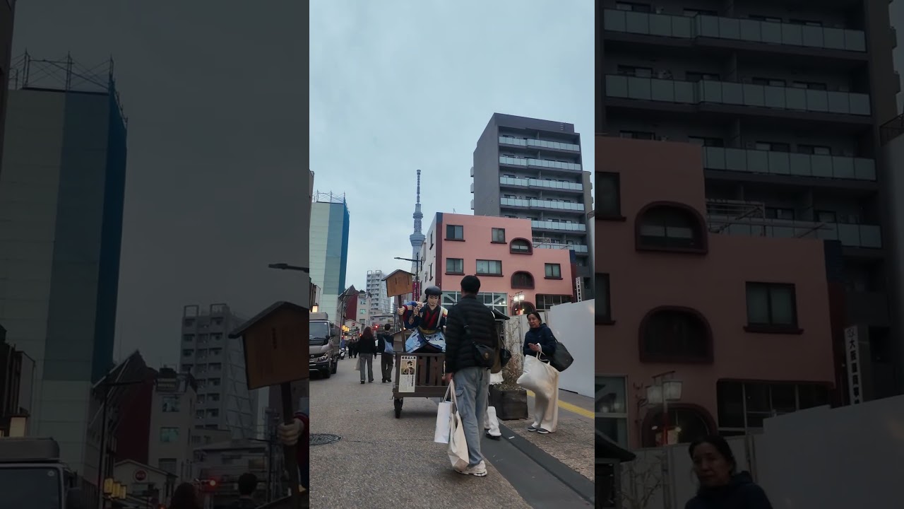 JAPAN(4K)Walking Street in Tokyo Japan✨Near Skytree Tower, Such a beautiful day in Tokyo!✨
