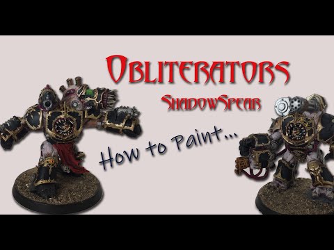 How to Paint Black Legion Obliterators