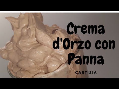 CREMA D'ORZO CON PANNA BUONISSIMA