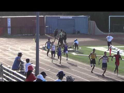 VarB 4x400 Relay at CIF SS D1 Prelims 5-17-14 - Los Alamitos Boys