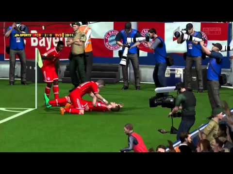 Volley mit der Hacke