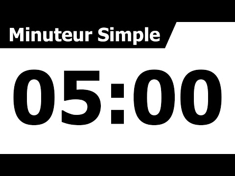 Minuteur Simple avec effets sonores : 5 minutes