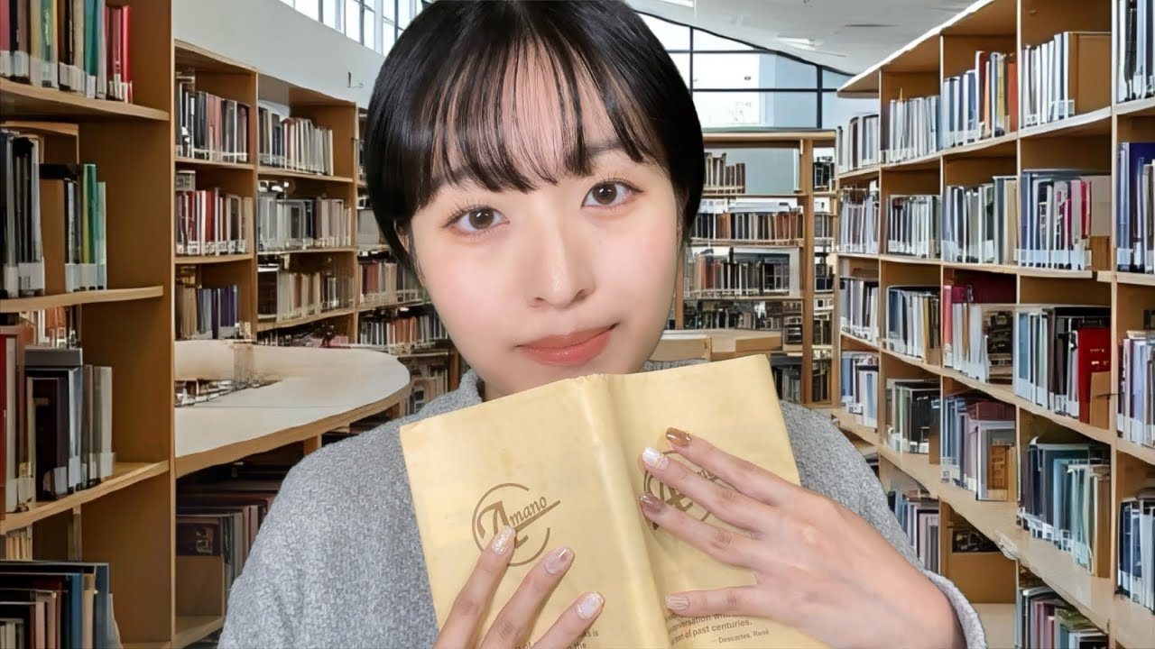 【囁きASMR】図書館で2人きり、おしゃべりしながら勉強しよ？【ロールプレイ】