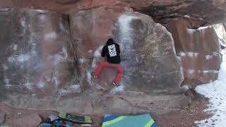 Video thumbnail de Salto de altura, 6b+. Albarracín