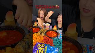 Download lagu 10x spicy buldak ramen noodles and fried sushi burrito race! #food #eating #mukbang #ramen #sushi mp3