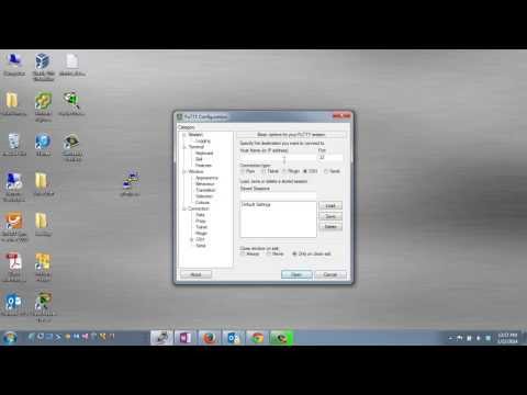 Using Putty to connect to the console port of a Network Device