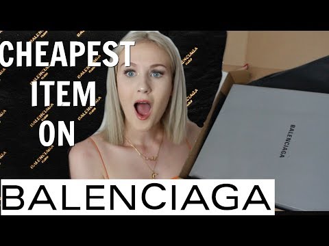 I BOUGHT THE CHEAPEST ITEM ON BALENCIAGA Video
