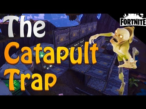 FORTNITE - Alien Spaceship Themed Pyramid And The Catapult Trap (Plankerton Amplifier A) Video