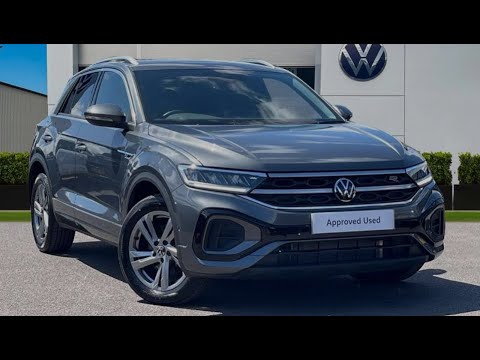Approved Used Volkswagen T-ROC R-Line 2.0 TDI 150PS in Indium Grey | KV23DJE | Wrexham Volkswagen