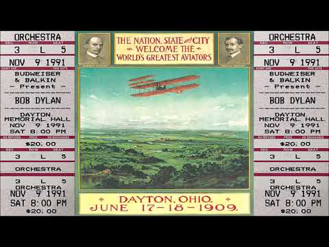 Bob Dylan 1991 US Fall Tour - Dayton, USA 9th November 1991