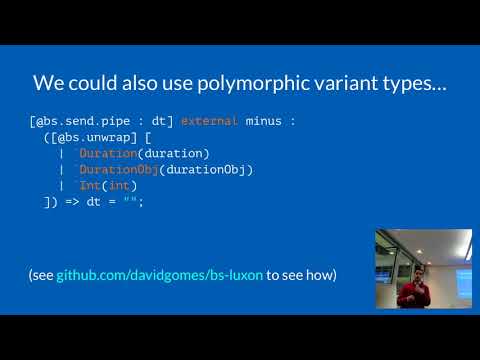 David Gomes: Exploring Reason’s Interop with JavaScript - ReasonML Munich Meetup