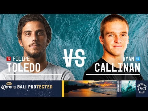 Filipe Toledo vs. Ryan Callinan - Round of 16, Heat 5 - Corona Bali Protected 2019