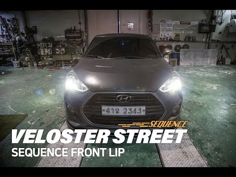 벨로스터 스트리트 / 시퀀스 프론트 립 장착ㅣVELOSTER STREET / SEQUENCE FRONT LIP