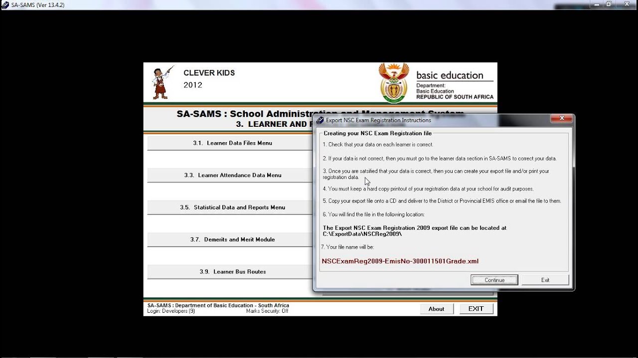 NSC Exam Registration