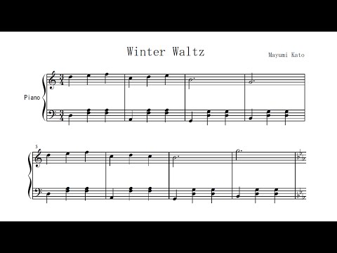 Mayumi Kato Op.11 "Winter Waltz" Paul Barton, FEURICH 218 piano
