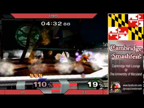 UMD Smashfest 2/7/14 - k9 vs Ed Losers R4