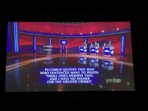 Final Jeopardy 2021 Tournament Of Champions, “Ancient Greeks” - (quarterfinal #1) Day 1 (5/17/21)